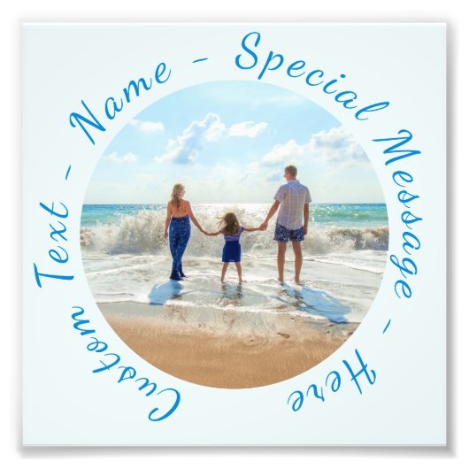 Ihr Lieblings-Foto mit benutzerdefiniertem Text Fotodruck (Vorne)