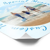 Ihr Lieblings-Foto mit benutzerdefiniertem Text Fotodruck (Ecke)