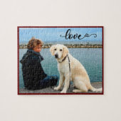 Ihr Lieblings-Foto mit Liebe Puzzle (Horizontal)