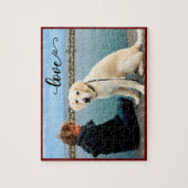 Ihr Lieblings-Foto mit Liebe Puzzle (Vertikal)