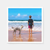 Ihr Lieblings-Foto Napkins mit benutzerdefiniertem Serviette (Vorderseite)