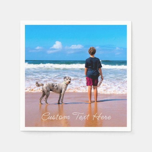 Ihr Lieblings-Foto Napkins mit benutzerdefiniertem Serviette (Vorderseite)