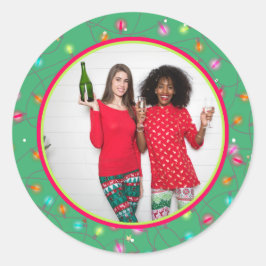 Ihr Lieblings-Foto Personalisierter Bilderurlaub Runder Aufkleber