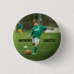 Ihr Lieblings-Fußball-Player-Name und Ihr Foto Button