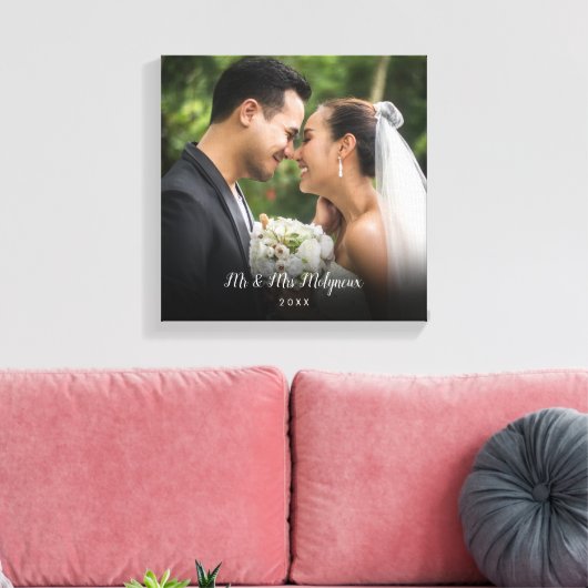 Ihr Lieblings-Hochzeitsfest-Foto Leinwanddruck (Insitu (Wohnzimmer))