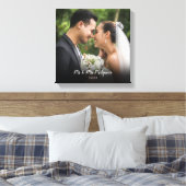 Ihr Lieblings-Hochzeitsfest-Foto Leinwanddruck (Insitu (Schlafzimmer))