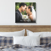 Ihr Lieblings-Hochzeitsfest-Foto Leinwanddruck (Insitu (Schlafzimmer))