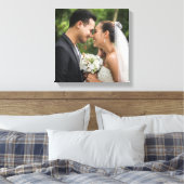 Ihr Lieblings-Hochzeitsfest-Foto Leinwanddruck (Insitu (Schlafzimmer))