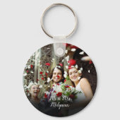 Ihr Lieblings-Hochzeitsfest-Foto Schlüsselanhänger (Rückseite)