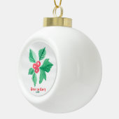 Ihr Lieblings-Icon Personalisiert Weihnachten Holl Keramik Kugel-Ornament (Rechts)