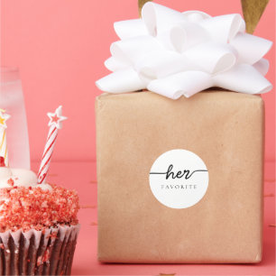 Ihr Lieblings-kalligrafisches Geschenk  Runder Aufkleber