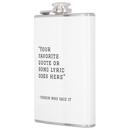 Ihr Lieblings-Zitat oder Ihre Liedtexte - Texte fü Flachmann (Links)