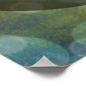 Ihr Lieblingsangebot Bright Gold Grunge Bubbles Poster (Ecke)