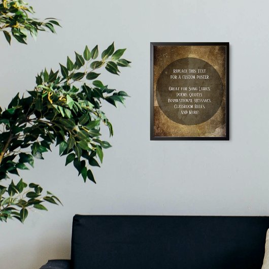 Ihr Lieblingsangebot Brown Scratched Grunge Poster