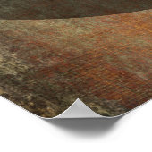 Ihr Lieblingsangebot für Rost und Braunen Grunge Poster (Ecke)