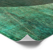 Ihr Lieblingsangebot Grün Braun Grunge auf Kreisla Poster (Ecke)