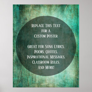 Ihr Lieblingsangebot Grün Braun Grunge auf Kreisla Poster