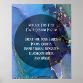 Ihr Lieblingsangebot über Abstrakte Alkoholtinte Poster (Vorne)