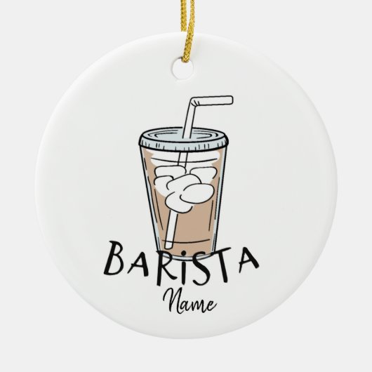 Ihr Lieblingsbarista Keramik Ornament (Vorne)