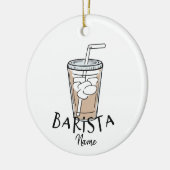 Ihr Lieblingsbarista Keramik Ornament (Links)