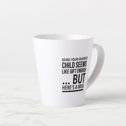 Ihr Lieblingskind zu sein scheint wie Geschenk gen Milchtasse (Rechte Ecke)