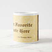 Ihr Lieblingsstich St. Thomas Mehr Zitat Jumbo-Tasse (Vorderseite)