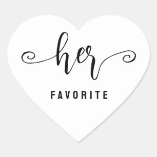 Ihr Lieblingsticker für das Hochzeitsherz Herz-Aufkleber