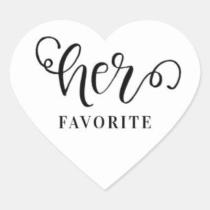 Ihr Lieblingsticker für das Hochzeitsherz Herz-Aufkleber