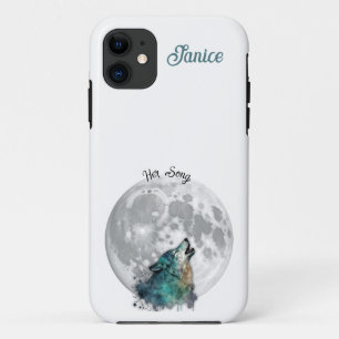 "Ihr Lied" Wolf und Mond Anpassbar Case-Mate iPhone Hülle