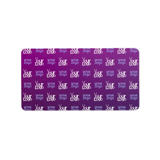 Ihr Logo | 2 Hochgeladene Bilder oder Firmenlogos Adressaufkleber (Vorne)