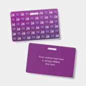 Ihr Logo | 2 Hochgeladene Bilder oder Firmenlogos Ausweis (Vorder- & Rückseite)