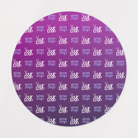 Ihr Logo | 2 Hochgeladene Bilder oder Firmenlogos Etiketten (Design 2)