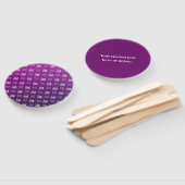 Ihr Logo | 2 Hochgeladene Bilder oder Firmenlogos Fächer (Non-assembled)