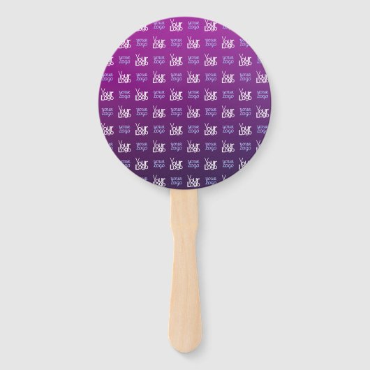 Ihr Logo | 2 Hochgeladene Bilder oder Firmenlogos Fächer (Vorderseite)