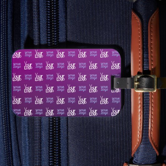 Ihr Logo | 2 Hochgeladene Bilder oder Firmenlogos Gepäckanhänger (Vorderseite Insitu 4)