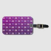 Ihr Logo | 2 Hochgeladene Bilder oder Firmenlogos Gepäckanhänger (Vorderseite (Horizontal))