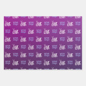 Ihr Logo | 2 Hochgeladene Bilder oder Firmenlogos Geschenkpapier Set (Vorderseite)