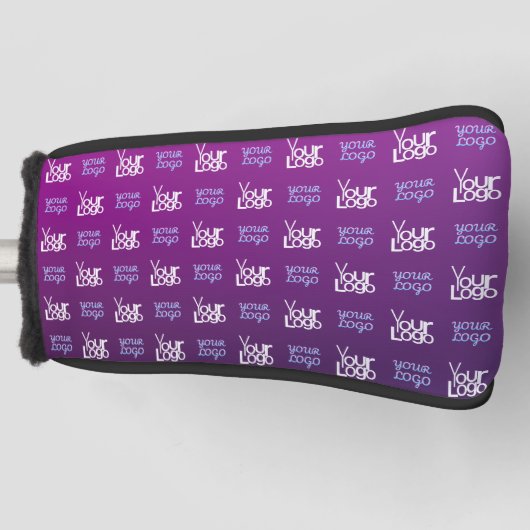 Ihr Logo | 2 Hochgeladene Bilder oder Firmenlogos Golf Headcover (Vorderseite)