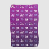 Ihr Logo | 2 Hochgeladene Bilder oder Firmenlogos Golfhandtuch (Vorderseite)