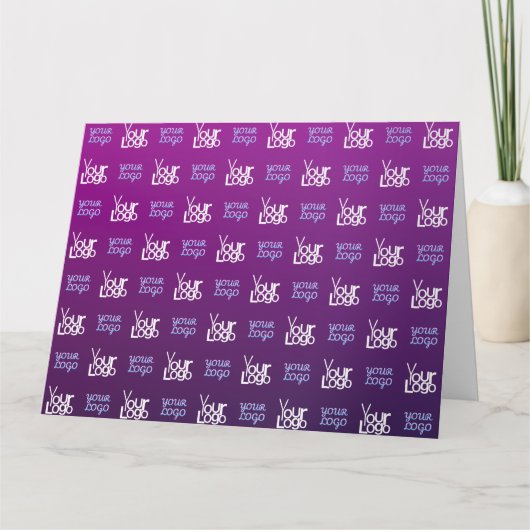 Ihr Logo | 2 Hochgeladene Bilder oder Firmenlogos Karte (Vorderseite)