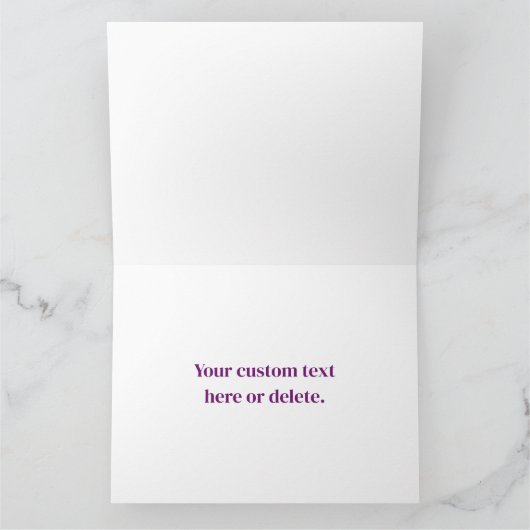 Ihr Logo | 2 Hochgeladene Bilder oder Firmenlogos Karte (Innenseite)