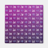 Ihr Logo | 2 Hochgeladene Bilder oder Firmenlogos Magnet (Vorne)