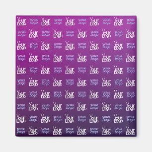 Ihr Logo   2 Hochgeladene Bilder oder Firmenlogos Magnet