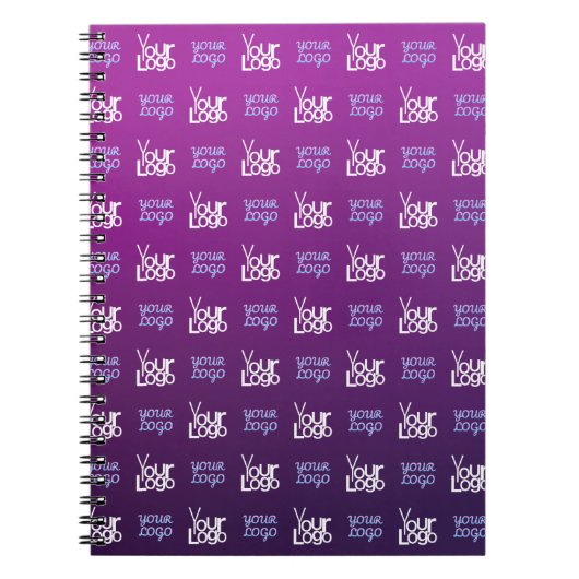 Ihr Logo | 2 Hochgeladene Bilder oder Firmenlogos Notizblock (Vorderseite)