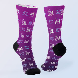 Ihr Logo 2 Hochgeladene Bilder oder Firmenlogos Socken