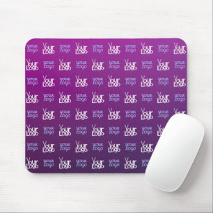 Ihr Logo 2 hochgeladene Bilder oder Geschäftslog Mousepad