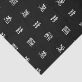 Ihr Logo | 3 Logo-Muster-Design bearbeitet Schwarz Seidenpapier (Ausschnitt)