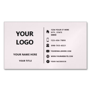 Ihr Logo Adress Info Visitenkarten Vorlage Magnetische Visitenkarte