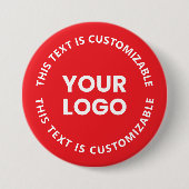 Ihr Logo/alle hochgeladenen Bilder und Rundschreib Button (Vorderseite)