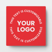 Ihr Logo/alle hochgeladenen Bilder und Rundschreib Fotoplatte (Vorderseite)